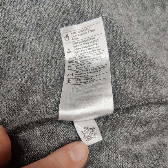 Vince Mock Neck Long Sleeve Knit Sweater Dress Large Minimalist Quiet Luxury - Picture 8 of 12